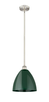 Edison One Light Mini Pendant in Brushed Satin Nickel (405|616-1S-SN-MBD-12-GR)