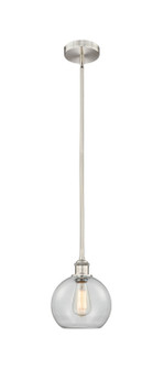 Edison One Light Mini Pendant in Brushed Satin Nickel (405|616-1S-SN-G122-8)