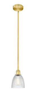 Edison One Light Mini Pendant in Satin Gold (405|616-1S-SG-G382)