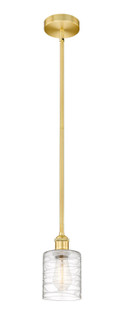 Edison One Light Mini Pendant in Satin Gold (405|616-1S-SG-G1113)