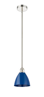 Edison One Light Mini Pendant in Polished Nickel (405|616-1S-PN-MBD-75-BL)