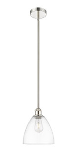 Edison One Light Mini Pendant in Polished Nickel (405|616-1S-PN-GBD-92)