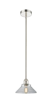 Edison One Light Mini Pendant in Polished Nickel (405|616-1S-PN-G132)