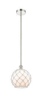 Edison One Light Mini Pendant in Polished Nickel (405|616-1S-PN-G121-10RW)