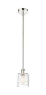 Edison One Light Mini Pendant in Polished Nickel (405|616-1S-PN-G1113)