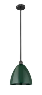 Edison One Light Mini Pendant in Matte Black (405|616-1S-BK-MBD-12-GR)