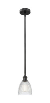 Edison One Light Mini Pendant in Matte Black (405|616-1S-BK-G382)