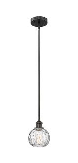Edison One Light Mini Pendant in Matte Black (405|616-1S-BK-G1215-6)