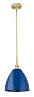 Edison One Light Mini Pendant in Brushed Brass (405|616-1S-BB-MBD-12-BL)