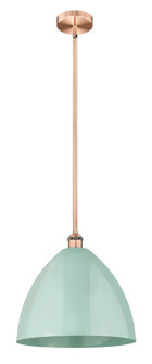 Edison One Light Mini Pendant in Antique Copper (405|616-1S-AC-MBD-16-SF)