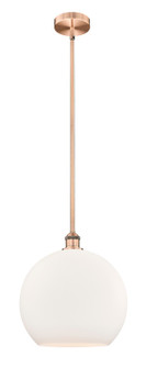 Edison One Light Pendant in Antique Copper (405|616-1S-AC-G121-14)