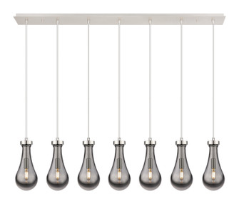 Downtown Urban Seven Light Linear Pendant in Polished Nickel (405|127-451-1P-PN-G451-5SM)