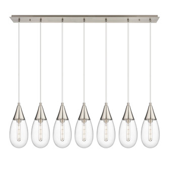 Downtown Urban LED Linear Pendant in Brushed Satin Nickel (405|127-450-1P-SN-G450-6CL)