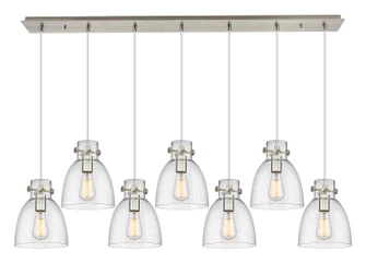 Downtown Urban Seven Light Linear Pendant in Brushed Satin Nickel (405|127-410-1PS-SN-G412-8SDY)