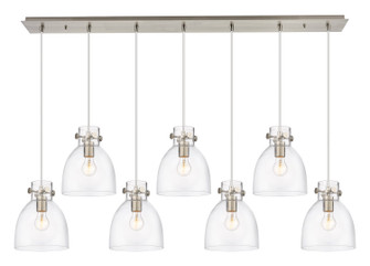 Downtown Urban Seven Light Linear Pendant in Brushed Satin Nickel (405|127-410-1PS-SN-G412-8CL)