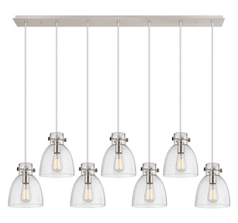 Downtown Urban Seven Light Linear Pendant in Polished Nickel (405|127-410-1PS-PN-G412-8SDY)