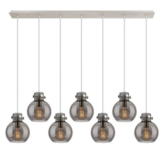 Newton Seven Light Linear Pendant in Polished Nickel (405|127-410-1PS-PN-G410-8SM)