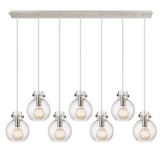Newton Seven Light Linear Pendant in Polished Nickel (405|127-410-1PS-PN-G410-8SDY)