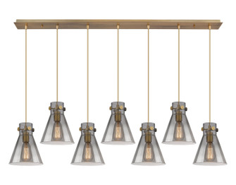 Downtown Urban Seven Light Linear Pendant in Brushed Brass (405|127-410-1PS-BB-G411-8SM)