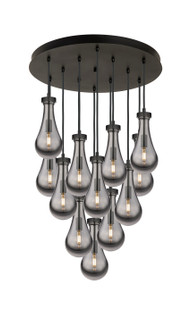 Downtown Urban 12 Light Pendant in Matte Black (405|126-451-1P-BK-G451-5SM)