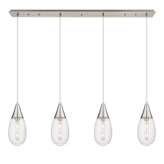 Downtown Urban LED Linear Pendant in Brushed Satin Nickel (405|124-450-1P-SN-G450-6SCL)
