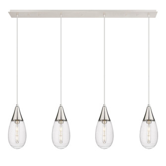 Downtown Urban Four Light Linear Pendant in Polished Nickel (405|124-450-1P-PN-G450-6SCL)