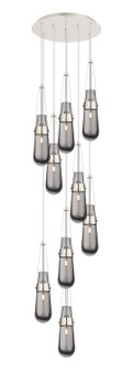 Downtown Urban Nine Light Pendant in Polished Nickel (405|119-452-1P-PN-G452-4SM)