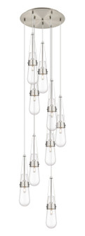 Downtown Urban Nine Light Pendant in Brushed Satin Nickel (405|119-452-1P-SN-G452-4CL)
