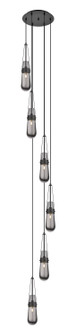 Downtown Urban Six Light Pendant in Matte Black (405|116-452-1P-BK-G452-4SM)