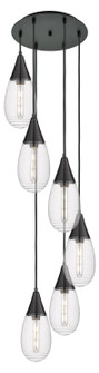 Downtown Urban Six Light Pendant in Matte Black (405|116-450-1P-BK-G450-6SCL)