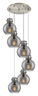 Newton Six Light Pendant in Brushed Satin Nickel (405|116-410-1PS-SN-G410-8SM)