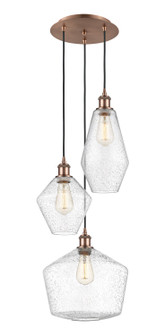 Ballston Three Light Pendant in Antique Copper (405|113B-3P-AC-G654-MU)
