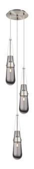 Downtown Urban Three Light Pendant in Brushed Satin Nickel (405|113-452-1P-SN-G452-4SM)