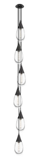 Downtown Urban LED Pendant in Matte Black (405|106-450-1P-BK-G450-6CL)