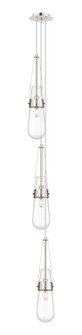 Downtown Urban Three Light Pendant in Polished Nickel (405|103-452-1P-PN-G452-4CL)