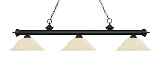 Riviera Three Light Billiard in Matte Black (224|200-3MB-GM16)