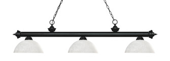 Riviera Three Light Billiard in Matte Black (224|200-3MB-DWL14)