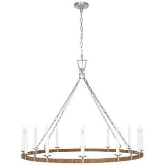Darlana Wrapped LED Chandelier in Polished Nickel and Natural Rattan (268|CHC 5874PN/NRT) Darlana Wrapped LED Chandelier in Polished Nickel and Natural Rattan (268|CHC 5874PN/NRT)