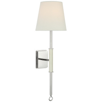 Griffin LED Wall Sconce in Polished Nickel and Parchment Leather (268|AL 2006PN/PAR-L)