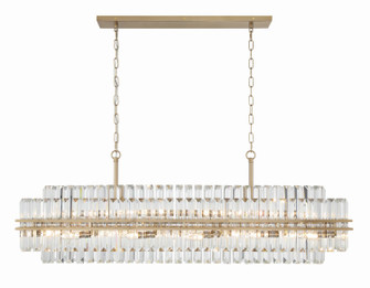 Hayes 16 Light Chandelier in Aged Brass (60|HAY-1417-AG)