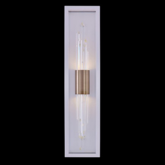 Lucca Esterno LED Outdoor Wall Sconce in Brushed Champagne Gold & Matte White (238|090423-038-FR001)