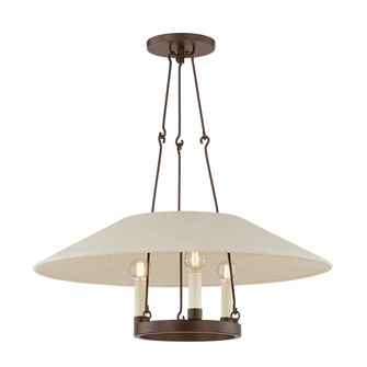 Archive Three Light Chandelier in Bronze (67|F1625-BRZ)