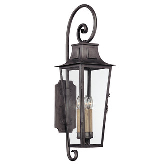 Parisian Square Four Light Wall Lantern in Aged Pewter (67|B2963-APW)