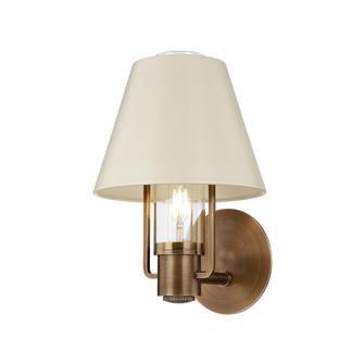 Kindle One Light Wall Sconce in Patina Brass (67|B1613-PBR/SSD)