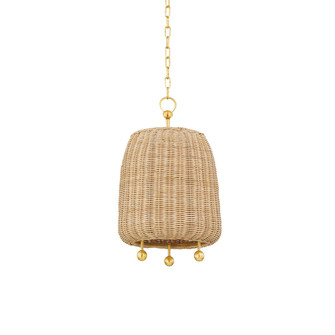 Elena One Light Pendant in Aged Brass (428|H802701S-AGB)