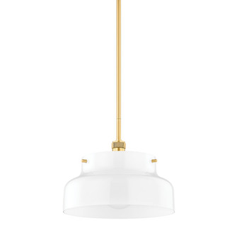 Luella One Light Pendant in Aged Brass (428|H790701L-AGB)