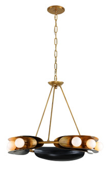 Hopper Nine Light Chandelier in Vintage Brass/Black Brass (68|271-09-VB/BBR)