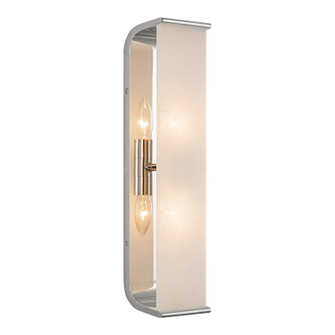 Abbott Two Light Vanity in Polished Nickel/Alabaster (452|WV327019PNAR)