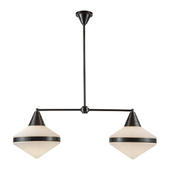 Willard Two Light Linear Pendant in Urban Bronze/Opal Matte Glass (452|LP348241UBOP)