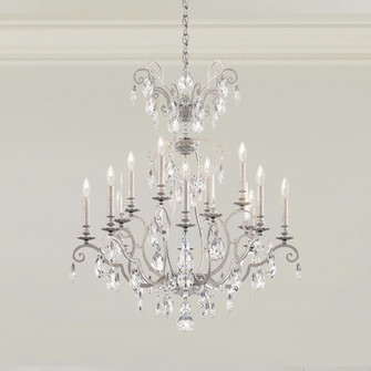 Renaissance Nouveau 12 Light Chandelier in Antique Silver (53|RN3872N-48H)